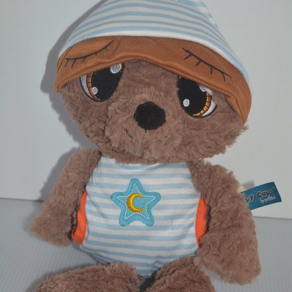 Dan Dee Sleepy Caps Little Plush Tommy Teddy Bear 15" Cuddly Toy Stuffed Animal - Picture 1 of 9